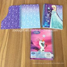 Glitter Design Die-Cut Card Cover A5 Escola Exercício Notebooks